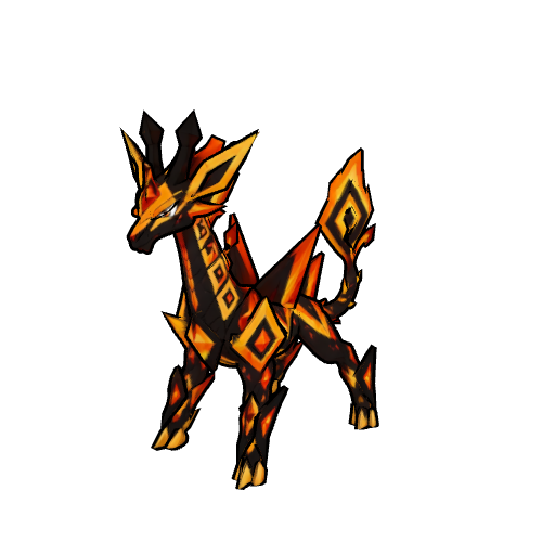 Inferagiraffe — a quadruped (four-legged walker) rigged in MonRig