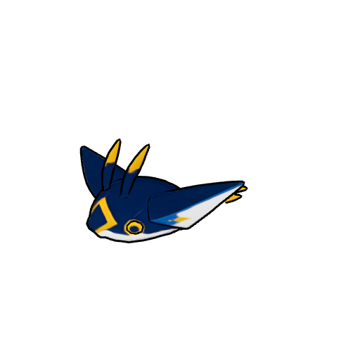 Zapwing — a fish (lateral-tail swimmer) rigged in MonRig