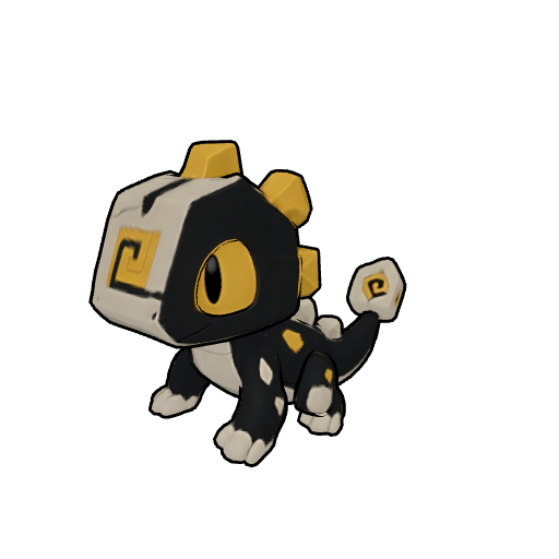 Geokko — a quadruped (four-legged walker) rigged in MonRig