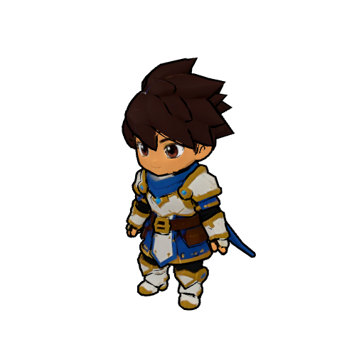 Knight Chibi — a humanoid (upright person-like build) rigged in MonRig